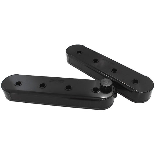 LS Fabricated Valve / Rocker Covers - Aeroflow - Black